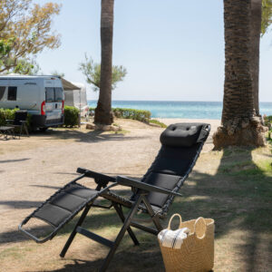 Relaxliege CRESPO CR AP-232/80 Air-Deluxe, schwarz