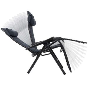 Relaxliege CRESPO CR AP-232/86 Air-Deluxe, grau