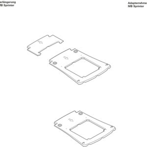Adapterrahmen comp.pl. 2.G truma passend für Sprinter