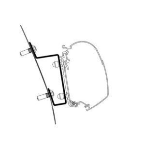 Markisenadapter THULE passend für Ford Transit H3 für Wand- markise Omnistor 5200 - 3-tlg.