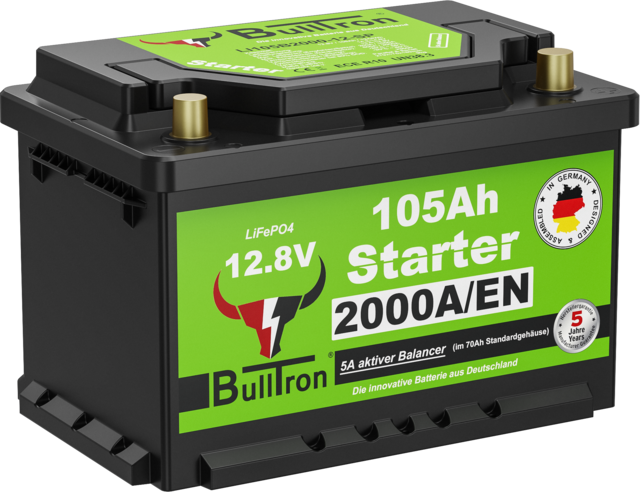Batterie BullTron Starter Polar 105Ah mit 2000A Kaltstartstrom CCA