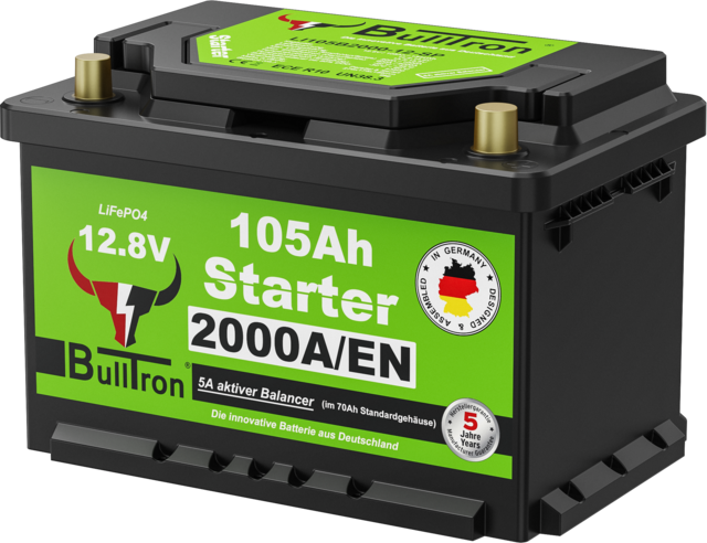Batterie BullTron Starter Polar 105Ah mit 2000A Kaltstartstrom CCA