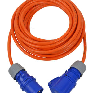 Verlängerungskabel CEE Weingärtner H07BQ-F 3G2,5 Kabellänge 10 m, Fb. orange