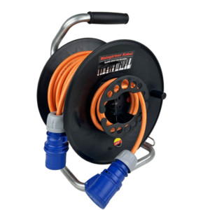 Kabeltrommel Weingärtner CEE 3-polig, 230 V, Kabellänge 25, Fb. orange