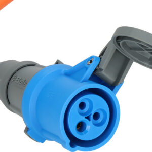 Verl.-Kabel 25m CEE Stecker/ CEE Kupplung H07RN-F 3G2,5, orange, 230 V/16A