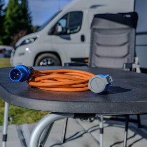 Verl.-Kabel 25m CEE Stecker/ CEE Kupplung H07RN-F 3G2,5, orange, 230 V/16A