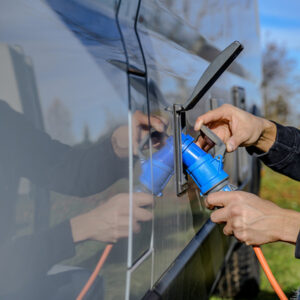 Verl.-Kabel 25m CEE Stecker/ CEE Kupplung H07RN-F 3G2,5, orange, 230 V/16A