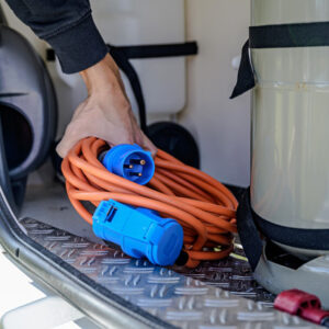 Verl.-Kabel 10m CEE Stecker/ CEE Kupplung H07RN-F 3G2,5, orange, 230 V/16A