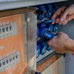 Verl.-Kabel 10m CEE Stecker/ CEE Kupplung H07RN-F 3G2,5, orange, 230 V/16A