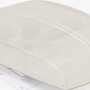 Dachlüfter BRUNNER Plus Fan 400 mit Motor und Dachhaube Farbe grau transparent