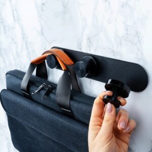 Garderobe silwy Spotlight 3 Magnethaken + 1 Metallleiste Farbe schwarz