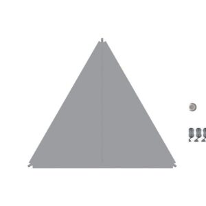 Sonnensegel BENT Zip-Protect Canvas Single verbindbar mit Reißverschluss Farbe grau