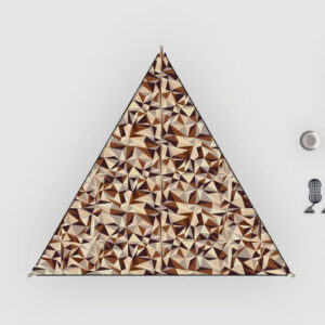 Sonnensegel BENT TC Zip-Canvas Single verbindbar mit Reißverschluss Farbe braun gemustert