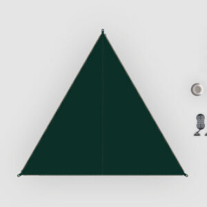 Sonnensegel BENT TC Zip-Canvas Single verbindbar mit Reißverschluss Farbe dunkelgrün