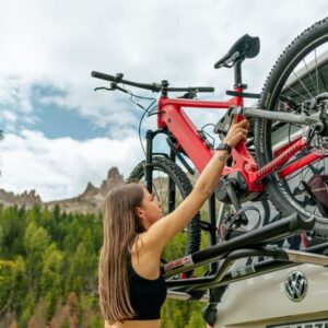 Fahrradträger Fiamma CarryBike passend für VW T6 Pro 2 Räder, Traglast 60 kg Farbe deep black