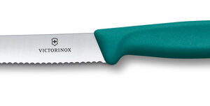 Tomatenmesser Victorinox SwissClassic, Wellenschliff Farbe gün
