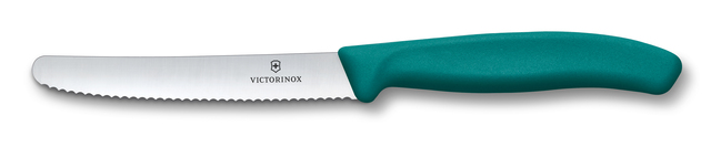 Tomatenmesser Victorinox SwissClassic, Wellenschliff Farbe gün