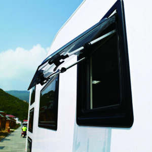 Ausstellfenster Quipon VIEW 500 x 300 mm Farbe schwarz weiß