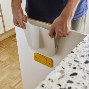 Kehrschaufel und Handfeger Joseph Joseph CleanTech mit Wandhalterung Farbe stone