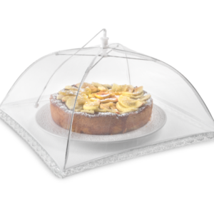 Fliegenhaube metaltex Spitze 35 cm Farbe weiß