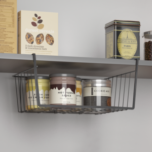 Schrankkorb metaltex Kanguro LAVA 30 cm Farbe schwarz