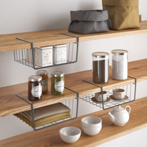 Schrankkorb metaltex Kanguro LAVA 30 cm Farbe schwarz