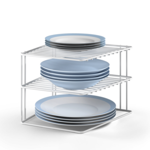 Eckschrankeinsatz metaltex Silos Farbe weiß