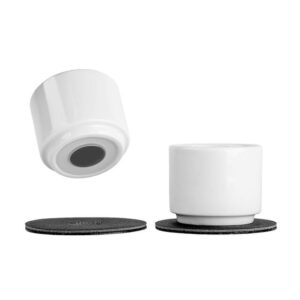 Magnet-Porzellan-Eierbecher silwy 2 Stück Farbe weiß