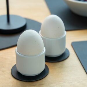 Magnet-Porzellan-Eierbecher silwy 2 Stück Farbe weiß