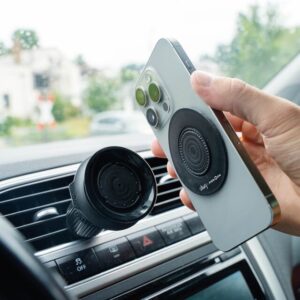 Magnet-VACUUM-Handyhalterung silwy UNIVERSAL für Auto-Lüftungsgitter inkl. Magnet-VACUUM-Patch