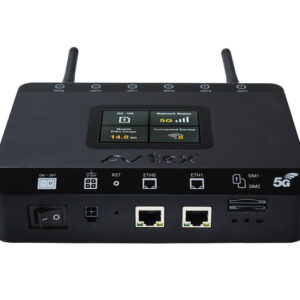 Router AVTEX R105X 5G mit Portable mimo Antenne P55AN Farbe weiß