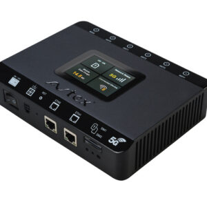 Router AVTEX R105X 5G mit Portable mimo Antenne P55AN Farbe weiß