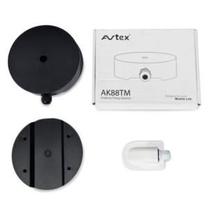 Dachhalterung AVTEX LG55AN für Campervan mit geripptem Dach Farbe schwarz