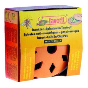 Insektenspiralen Terrakotta Räuchertopf Citronella