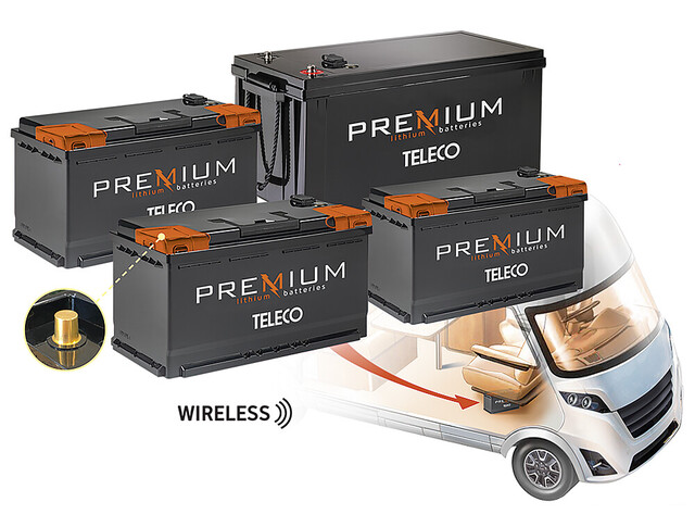 TLI Premium 12/150 LiFePO4 Telair Lithium Batterie H190 Bluetooth DIN Gehäuse