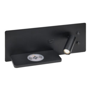 LED-Schlafraumkombileuchte SKL FAWO Fb. schwarz