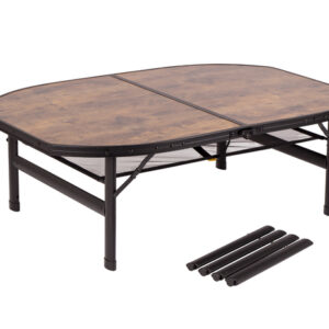 Campingtisch Bo-Camp Industrial Melrose Größe 120x80 cm Farbe Schwarz / Holzoptik