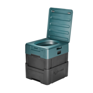 Verschweiß-Toilette Clesana X1 ProCharge, Farbe schwarz/grün