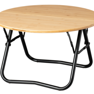 Tisch Defa Farbe schwarz mit Bambusplatte