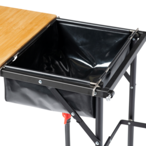 Campingküche Defa mit Bambusplatte inklusive Waschbecken Farbe schwarz, grau