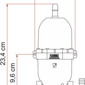 Akkumulatorentank Fiamma A 20 Farbe schwarz