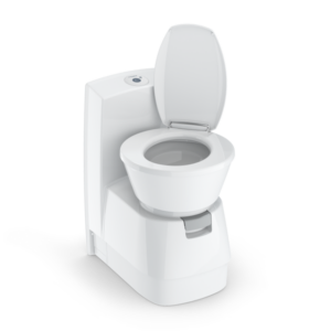 Kassettentoilette Dometic CTES4110 mit Spülwassertank 19 l, Farbe weiß