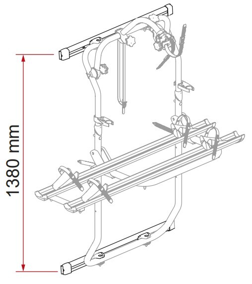 Befestigungsprofil FIAMMA Kit Bars DJ passend für Crafter ab 2017 Farbe Deep Black