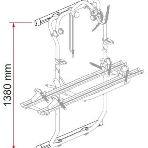 Befestigungsprofil FIAMMA Kit Bars DJ passend für Crafter ab 2017 Farbe Aluminium