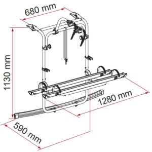 Fahrradträger FIAMMA Carry-Bike passend für VW Caddy