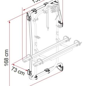 Befestigungsrahmen FIAMMA Kit Frame passend für Crafter ab 2017, Farbe Deep Black