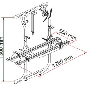 Fahrradträger FIAMMA Carry-Bike DJ passend für Ducato, Farbe Deep Black