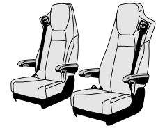 Sitzbezug ART für SKA-Sitz 1800 M23 Farbe sand 2 Stück