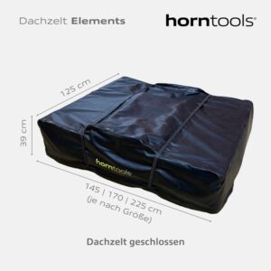 Dachzelt horntools Elements Gen II 165 cm ohne Vorzelt Farbe Midnight Stone