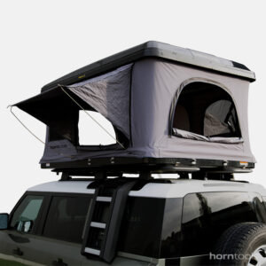 Hartschalen Dachzelt horntools Themis PopUp 165 cm Farbe schwarz / grau
